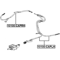 Cable Pull Parking Brake - FEBEST 10100CAPLH
