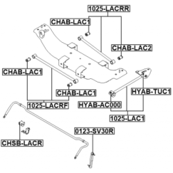 Control Trailing Arm Wheel Suspension - FEBEST 1025LACRF