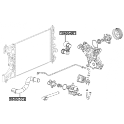 Radiator Hose - FEBEST 10460002