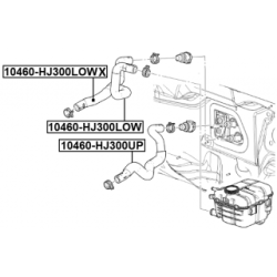 Radiator Hose - FEBEST 10460HJ300UP