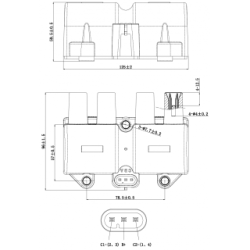 Ignition Coil Unit - FEBEST 10640002
