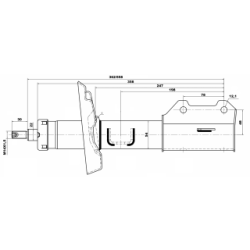 Shock Absorber - FEBEST 10660617FL
