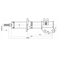 Shock Absorber - FEBEST 10667899FR