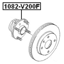 Wheel Hub - FEBEST 1082V200F