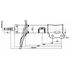 Shock Absorber - FEBEST 12110001FL