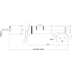 Shock Absorber - FEBEST 12110009FR