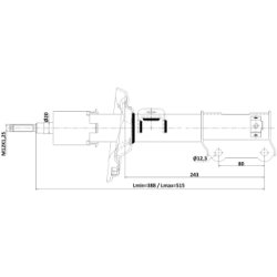 Shock Absorber - FEBEST 12110011FR