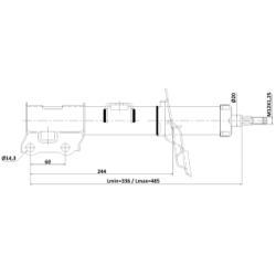 Shock Absorber - FEBEST 12110013FL