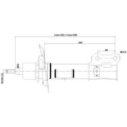 Shock Absorber - FEBEST 12110014FR