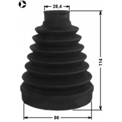 Bellow Drive Shaft - FEBEST 1215DMT
