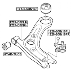 Ball Joint - FEBEST 1220SON15FL