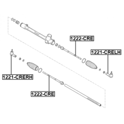 Tie Rod End - FEBEST 1221CRELH