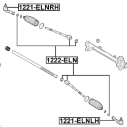 Tie Rod End - FEBEST 1221ELNRH