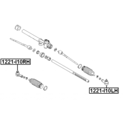 Tie Rod End - FEBEST 1221I10LH