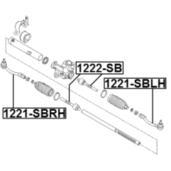 Tie Rod End - FEBEST 1221SBLH