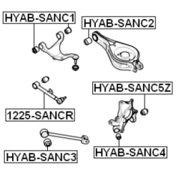 Control Trailing Arm Wheel Suspension - FEBEST 1225SANCR