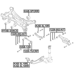 Control Trailing Arm Wheel Suspension - FEBEST 1225TUCRF