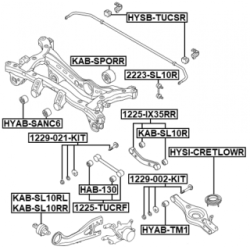 Camber Correction Screw - FEBEST 1229002KIT