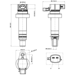 Ignition Coil - FEBEST 12640001