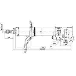 Shock Absorber - FEBEST 12666482FL