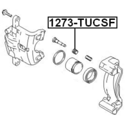 Bellow Brake Caliper Guide - FEBEST 1273TUCSFPCS10