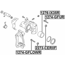 Guide Bolt Brake Caliper - FEBEST 1274GFUR