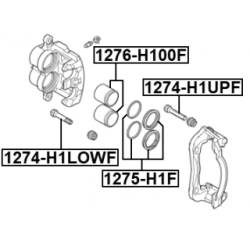 Guide Bolt Brake Caliper - FEBEST 1274H1LOWF