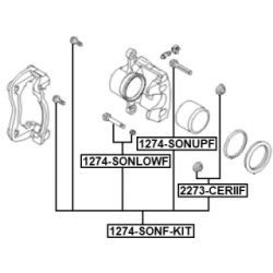 Guide Sleeve Kit Brake Caliper - FEBEST 1274SONFKIT