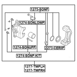 Brake Caliper - FEBEST 1277TMFLH
