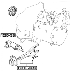 Slave Cylinder Clutch - FEBEST 1280SB