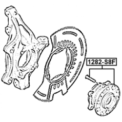 Wheel Hub - FEBEST 1282S8F