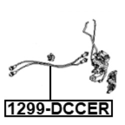 Cable Pull Door Release - FEBEST 1299DCCER