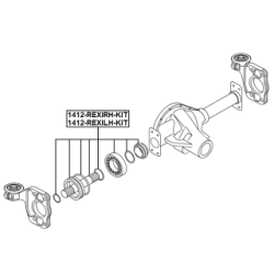 Drive Shaft - FEBEST 1412REXIRHKIT