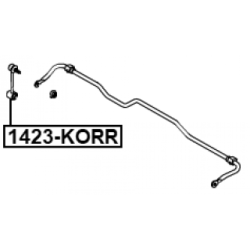 Link Coupling Rod Stabiliser Bar - FEBEST 1423KORR