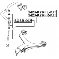 Link Coupling Rod Stabiliser Bar - FEBEST 1423KYRFLKIT
