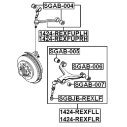 Control Trailing Arm Wheel Suspension - FEBEST 1424REXFLL