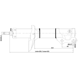Shock Absorber - FEBEST 15110001F