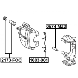 Spring Disc Brake Pad - FEBEST 1603001