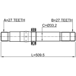 Drive Shaft - FEBEST 1612222