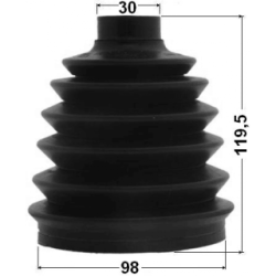 Bellow Drive Shaft - FEBEST 1617P164S