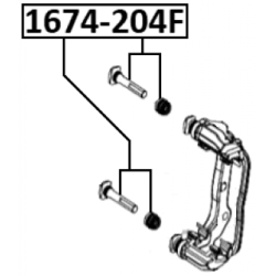 Guide Bolt Brake Caliper - FEBEST 1674204F
