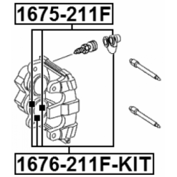 Repair Kit Brake Caliper - FEBEST 1675211F