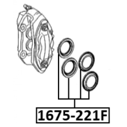 Repair Kit Brake Caliper - FEBEST 1675221F