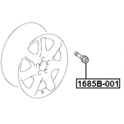 Wheel Stud - FEBEST 1685B001