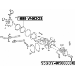 Gasket Differential - FEBEST 1699W463OS