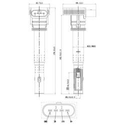 Ignition Coil - FEBEST 17640001