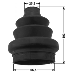 Bellow Drive Shaft - FEBEST 1815ASH
