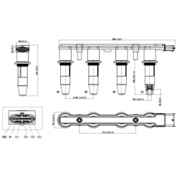 Ignition Coil Unit - FEBEST 18640001
