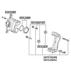 Brake Caliper Bracket Set - FEBEST 1877CASJFR