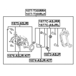 Brake Caliper Bracket Set - FEBEST 1877CASJRR